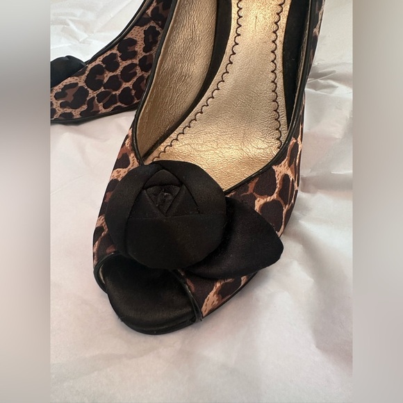 Platinum BP Womens Peep Toe Leopard High Heels, size 8M - Picture 7 of 11